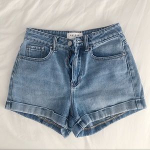 PACSUN Denim Mom Shorts
